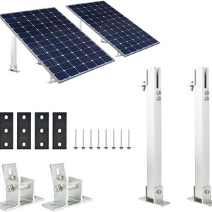 Support de montage solaire réglable 15-30 degrés pour toit en tôle ondulée en alliage d'aluminium avec finition anodisée - Product Image 2