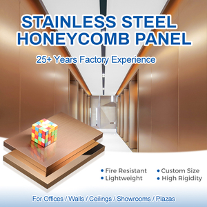 Panneau en nid d'abeille en acier inoxydable certifié ISO, résistant à l'humidité, OEM ODM pour les façades de bâtiments commerciaux en Asie du <span class=keywords><strong>Sud</strong></span>-<span class=keywords><strong>Est</strong></span> - Product Image 3