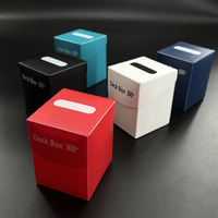 Boîte de rangement haute capacité JIN OU 100+, étui pour cartes de jeu de taille standard, sans PVC, sécurisé pour l'archivage, boîte de protection pour cartes de jeu de taille standard