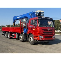 Grue montée sur camion CLW 8x4 de 16 tonnes, flèche droite à 5 sections, longueur de levage de 19,8 m, moteur Cummins, pompe Huade robuste, boîte de vitesses