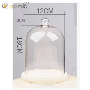 Ароматерапевтическая свеча крышка для защиты от пыли вечная жизнь цветок стеклянная крышка сухой цветок ручной работы DIY ясная стеклянная крышка - Product Image 6