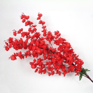 Ramas de <span class=keywords><strong>Flores</strong></span> de Durazno Artificiales de Seda Elegantes y Populares (30 Puntas), Tallos de <span class=keywords><strong>Flores</strong></span> Artificiales de Primera Calidad para Decoración de Bodas, Económicas - Product Image 5