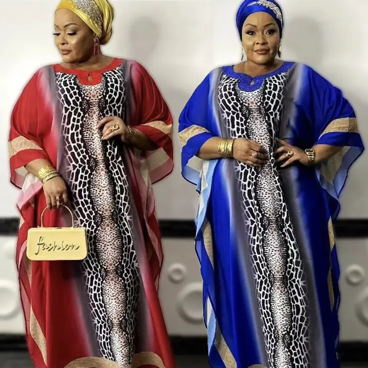 Modern luxury long Dresses designer for Women kaftan summer dubai clothes muslim dress ethnic islamic clothing