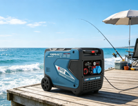 5000W Dual-Voltage Benzin-Inverter-Generator, leises, tragbares Stromaggregat für mobile Werkstätten & Camping-Wohnmobile