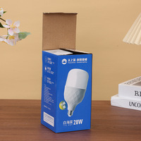 Emballage personnalisé en carton ondulé recyclable avec rabat supérieur et fond à fermeture à pression pour l'électronique grand public, ampoule LED, boîte en papier, appareil photo en feuille