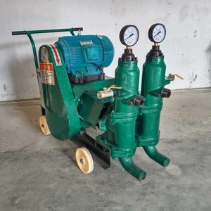 UB-6 Concrete Piston Grout <b>Pump</b> Double Cylinder Mortar Injection <b>Pump</b> with Wheels for Easy Movement - Product Image 3