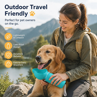 Nouveau produit transfrontalier : Gamelle et abreuvoir pliables en silicone pour chien, idéales pour les voyages en extérieur