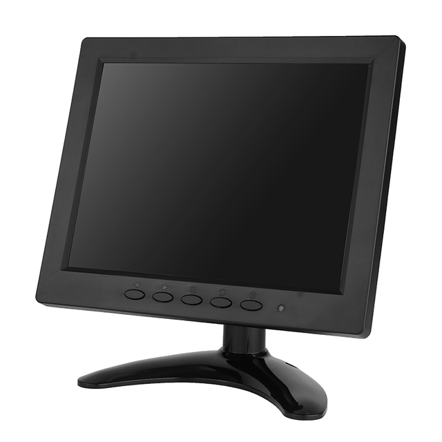 8 Inch CCTV Monitor 1024x768 TFT LCD Security Display with  VGA BNC AV Input for DVR NVR Camera