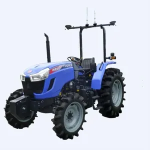 Used 95hp 4WD farm wheel tractor with front and rear ballast