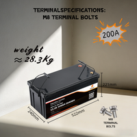 Batterie LiFePO4 semi-solide SUPCELION EU Stock 12.8V 300Ah SCB-12-300 PRO CE Garantie 10 ans IP65 Bluetooth 5.0 4000 cycles