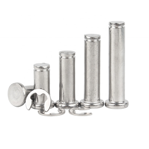 Dịch vụ tùy chỉnh chốt then có sẵn, chốt then đầu bằng inox 304 có rãnh, đầu nối dạng chữ U với vòng giữ - Product Image 1