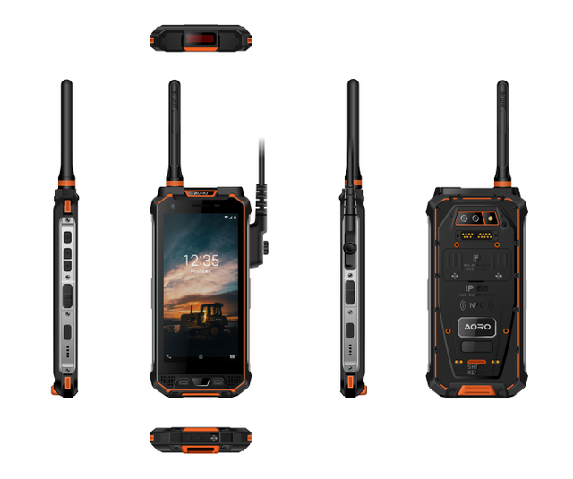 IP68 Waterproof Wlakie Talkie Vhf Dmr Radio Lte Phone Uhf Rfid Woki Toki Telephone Rugged Mobile Phone
