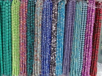 Howlite empereur Turquoise pierre précieuse 4mm 6mm 8mm perles rondes en vrac ShouShan pierre Multi couleurs pour la fabrication de bijoux