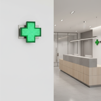 Letrero Luminoso LED Personalizable de Doble Cara para Farmacias y Hospitales, Señalización Electrónica de Alta Visibilidad, Resistente al Agua