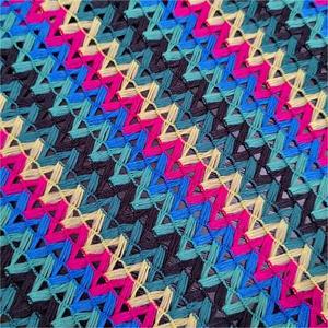Shaoxing Leila lavorato a maglia 100% poliestere Jacquard ordito tessuto crêpe per tessuto moda - Product Image 2