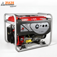 Générateur à essence haute puissance ZUJI 6800, moteur en cuivre pur 5 kW, 5,5 kW max, moteur portable à châssis ouvert, certifié ISO9001, réservoir de 15 L