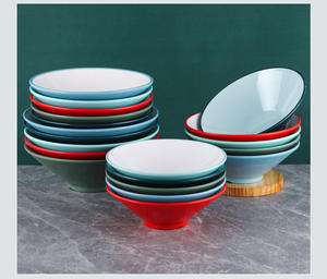 ชามเมลามีนหนาสำหรับราเม็งเนื้อ ชามสลัดผลไม้ ไม่แตกง่าย ชามบะหมี่ ชุดอาหาร งานฝีมือเรซิ่น - Product Image 6