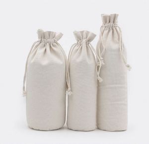Wholesale Custom Print Eco Friendly <b>Recycled</b> Plain Printed Big Cotton Canvas Pouch Drawstrings Dust <b>Bags</b> With Rope Logo - Product Image 4