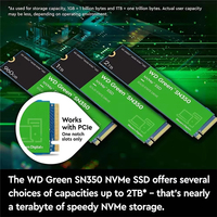 Western Digital Green SN350 NVMe SSD PCIe 3.0 M.2 2280 500G 240G 2TB 1TB hingga 3200MB/s Komputer Solid State Drive
