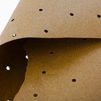 Rouleau de papier kraft perforé avec revêtement imperméable pour la conception de découpe CAD CAM et les applications cadeaux