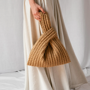 デザイナーラフィアノットバッグサマーリストバッグストローバッグラフィアハンドバッグ - Product Image 6