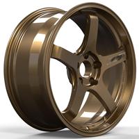 عجلات JDM مطروقة مقاس 5x114.3 بوصة 18 و19 و20 لسيارات هوندا سيفيك وS2000 وتيسلا موديل 3 وإنفينيتي G35 وG37 وQ50 وهيونداي فيلوستر N، جنوط برونزية