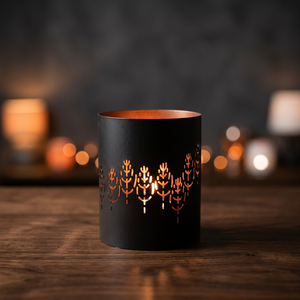 Jaula para velas perforada y grabada - Product Image 1