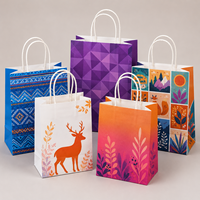 Sac à emporter sur mesure Allwin Packfactory avec votre propre logo pour les besoins d'emballage des restaurants, des cafés ou des vendeurs de nourriture de rue