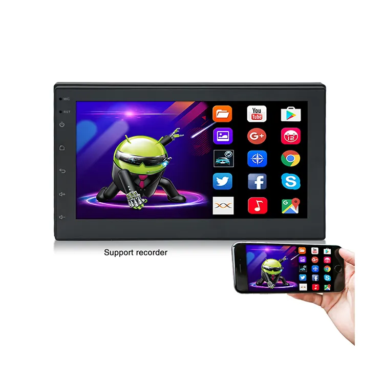 7 Zoll Auto Android 10.0 Universal Machine 1GB 16GB Navigation MP3/MP4 Player GPS-Navigation All-in-One-Maschine MP3MP4 Autoradio