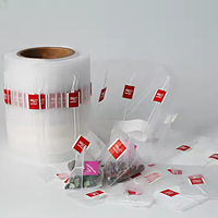 Vente en gros rouleau de sachets de thé en nylon pour la fabrication de machines avec logo personnalisé emballage pour l'industrie du thé et du café