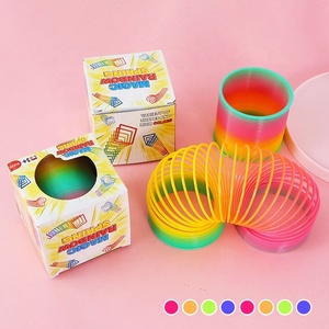 Jouets créatifs pour enfants 2023, cercle arc-en-ciel amusant, jouets éducatifs pour le développement précoce, jouets en plastique pliables à ressort, jouets magiques pour enfants - Product Image 2