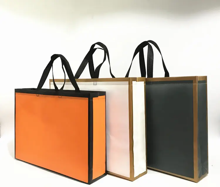 Индивидуальный цветной дизайн, Экологически чистая упаковка, Нетканая упаковочная сумка с печатным логотипом, прочная сумка-тоут из нетканого материала, сумка для покупок