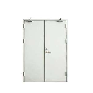 Puerta de salida de incendios de acero inoxidable de estilo moderno con rejilla de ventilación baja para aplicaciones de entrada de supermercados - Product Image 3