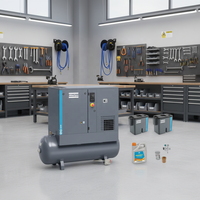 Compresseur à vis à injection d'huile G5 PACNK FM FF TM FF FM 5.5KW, refroidi par air, 26.1-28.4cfm, 8.5-10.5bar, garantie 1 an