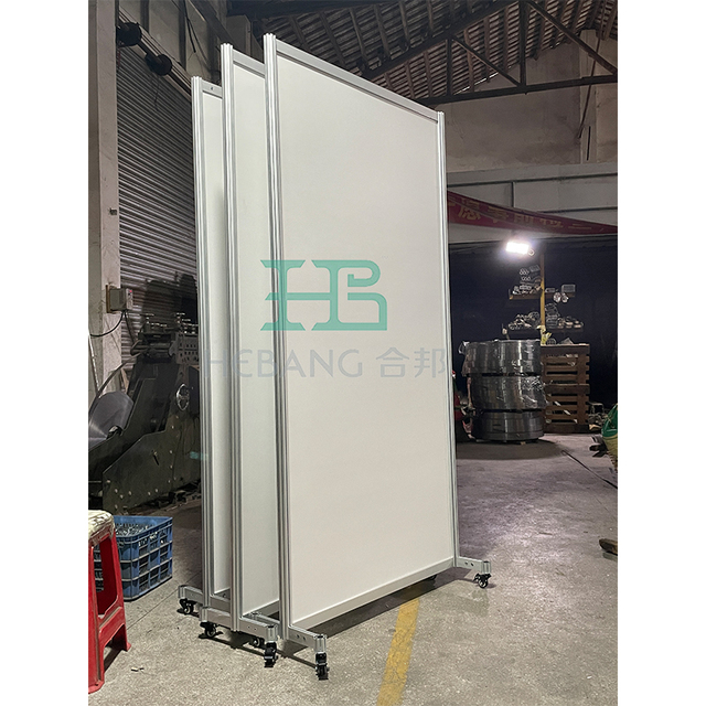 PVC/Aluminum Modern Exhibition Protective Shield Screen Movable Clear Partitions Divider