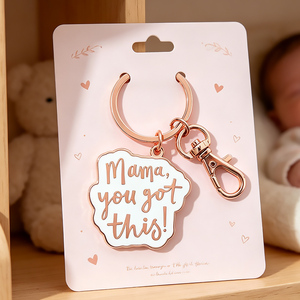 Porte-clés personnalisés avec logo « Mama You <span class=keywords><strong>Got</strong></span> This », fabricant de porte-clés en métal, porte-clés en émail dur personnalisé, inspiration - Product Image 4