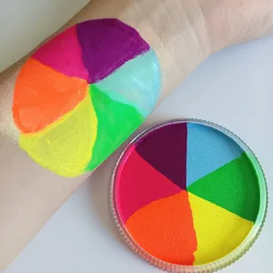 Super Discount 30g Rainbow Split Face Paint Water Activated Body Paint for Children's Safety Pigment Flag Paint - Product Image 1