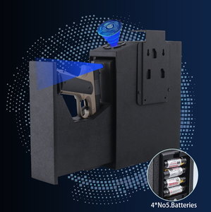 Súng sinh trắc học an toàn-Hộp súng chống cháy & Chống trộm với bàn phím kỹ thuật số im lặng, an ninh nhà/xe thép hạng nặng cho súng - Product Image 2