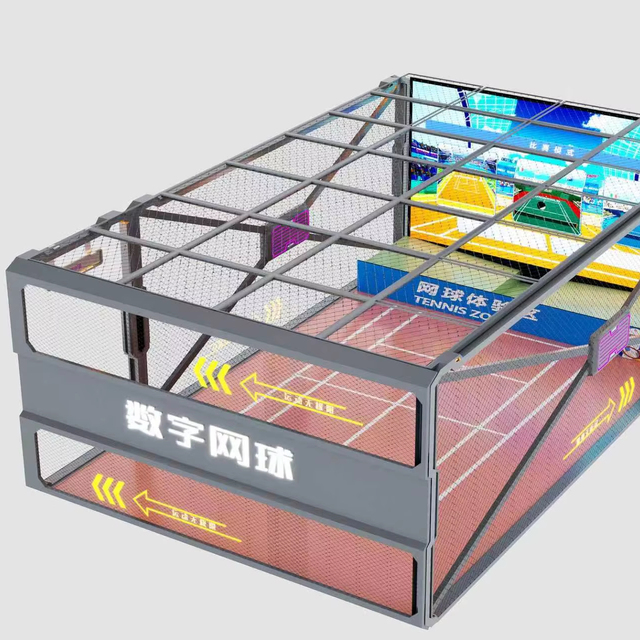 Interactive Virtual Reality Sport Fitness Game AR Tennis Simulator Factory Amusement Park Machine