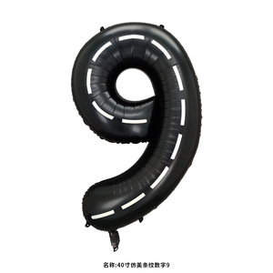 HT <b>Balloon</b> 40 Inch Black Number Aluminum Foil <b>Balloons</b> Birthday Party <b>Decoration</b> - Product Image 5