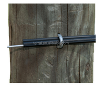 Tube isolant pour poteau en bois avec trou central de 4,15 mm et diamètre de 13,5 mm pour poteaux et fils de clôture électrique, pré-coupé ou en rouleau de 25 m