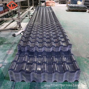Benli Resin Roof Tile ASA Thickened Corrugated Blue Plastic Tile For Roof Waterproofing Modern Design - Product Image 1