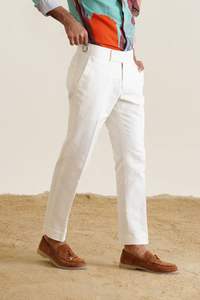 กางเกงสำหรับผู้ชายกางเกงทางการระบายอากาศได้ดีดีไซน์ใหม่ขนาดกลางสวมใส่สบาย - Product Image 4