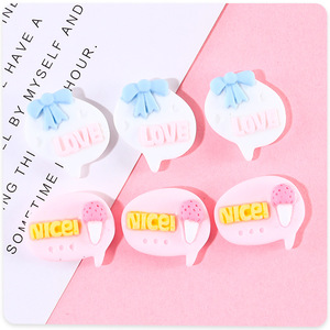 Resin <b>Craft</b> Alphabet Bubble Speech Decor For Diy Home Decoration Cartoon Artistic Hand Painted Irregular Shape - Product Image 4