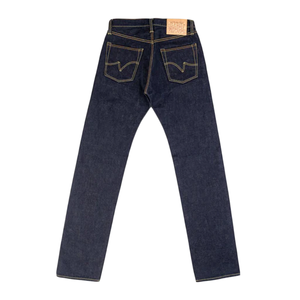 Selvedge <strong>Jeans</strong> Men's Straight Fit Raw <strong>Denim</strong> Pants With Classic Yellow Stitching for Daily Wear Trendy Street Style Looks - Product Image 5