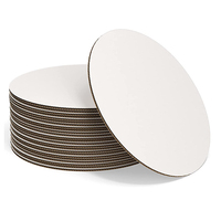 Plateaux à gâteau en carton ondulé ronds et rectangulaires de 6, 8, 10, 12 et 14 pouces, dorés