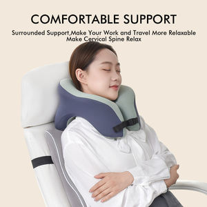Oreiller de cou en mousse à mémoire de forme Portable oreiller de cou en forme de U de soutien de rebond lent pour le voyage de voiture de bureau et d'avion - Product Image 5