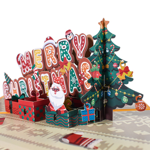 Carte de Noël 3D Pop-up, Cartes de vœux de Noël pour les fêtes d'hiver et le Nouvel An - Product Image 5