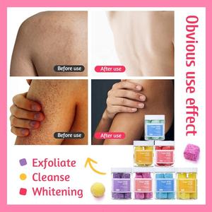 LIYALAN <span class=keywords><strong>Cubos</strong></span> de Exfoliante Corporal de Azúcar Orgánico, Exfoliante Limpiador y Suavizante para la Piel, Tamaño de Viaje, Exfoliante Corporal de un Solo Uso, 170 g, Venta al por Mayor - Product Image 6