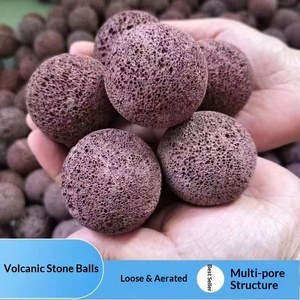 Bolas de Piedra Volcánica Natural de Basalto Pulido <span class=keywords><strong>para</strong></span> Jardinería, Decoración de Bonsáis, Pavimentación y Plantación con Poros Uniformes y Buena Adsorción - Product Image 2
